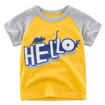 HELLO Graphic Tee ( yellow )